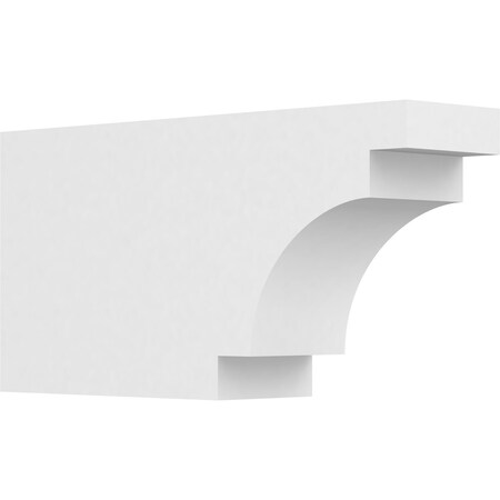 Ekena Millwork Standard Mediterranean Architectural Grade PVC Rafter Tail, 4"W X 8"H X 16"L RFTP04X08X16MED